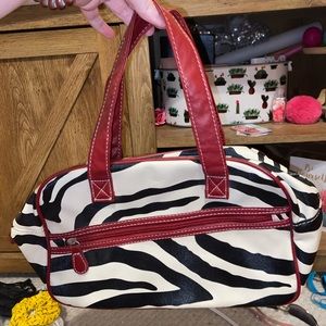 zebra print purse